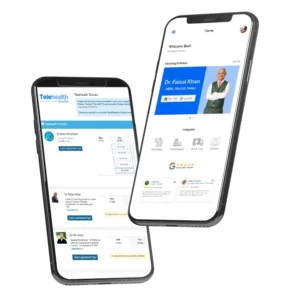 telehealth appointment booking system in a phone